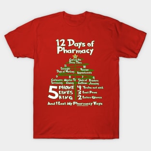 12 Days of Pharmacy - Tree Design T-Shirt